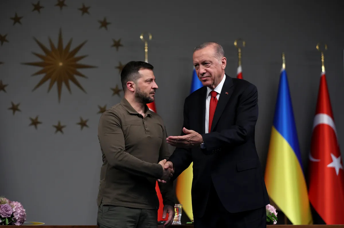 Реджеп Эрдоган и Владимир Зеленский. Фото: EPA-EFE/TOLGA BOZOGLU