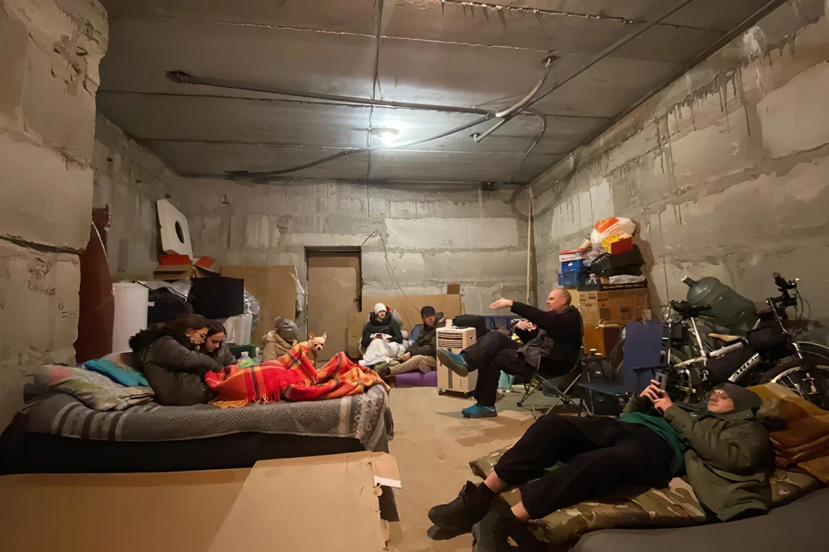 The basement where Viktoria and her family slept. Photo: personal archive of Viktoria Druzenko
