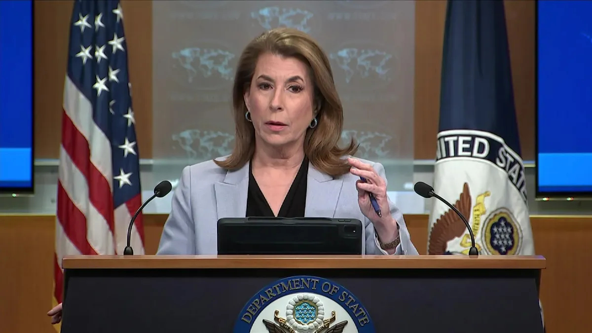 Представительница Госдепартамента Тэмми Брюс. Фото: U.S. Department of State / YouTube
