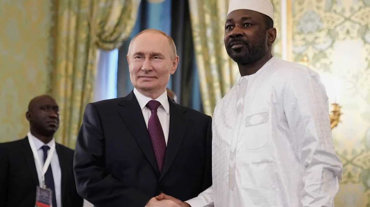 Ассими Гойта на встрече с Владимиром Путиным московском Кремле, 23 июня 2025 года. Фото: Павел Бедняков / EPA