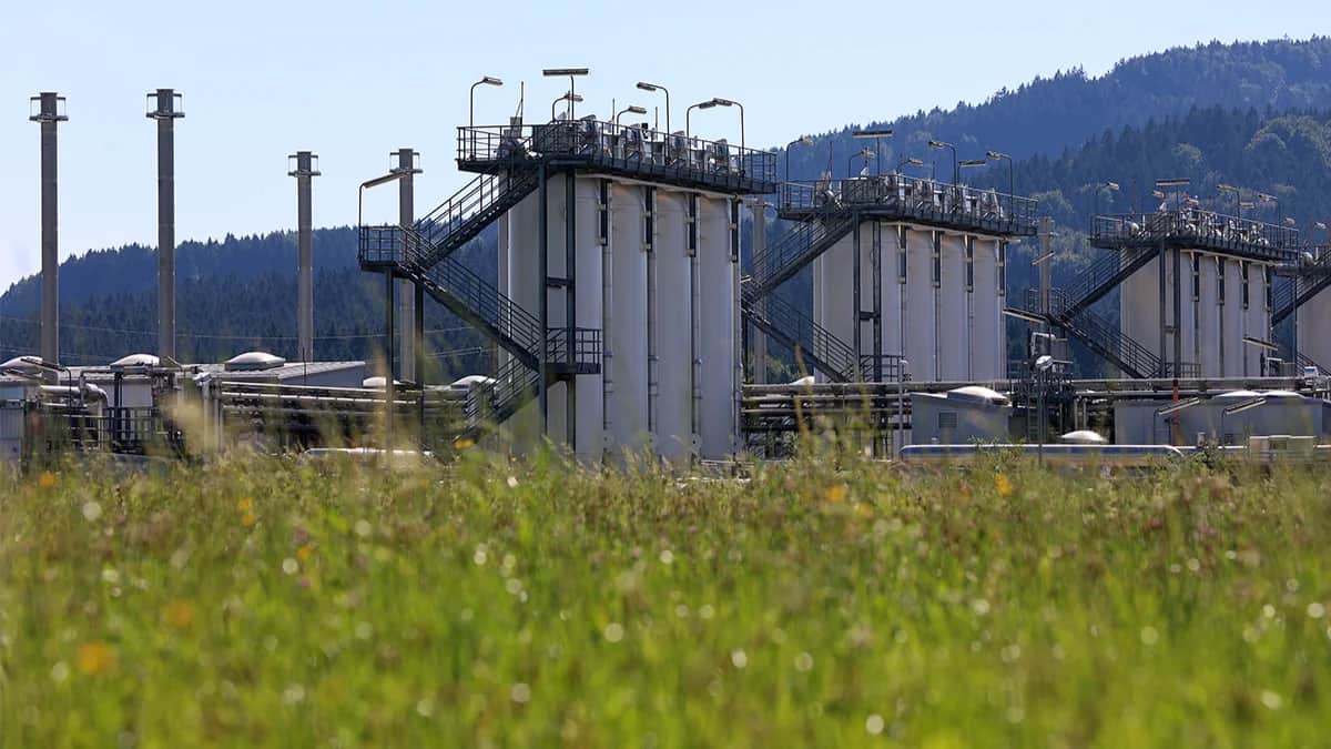 Подземное хранилище природного газа в Австрии, 4 августа 2022 года. Фото: Alexandra Beier / Getty Images