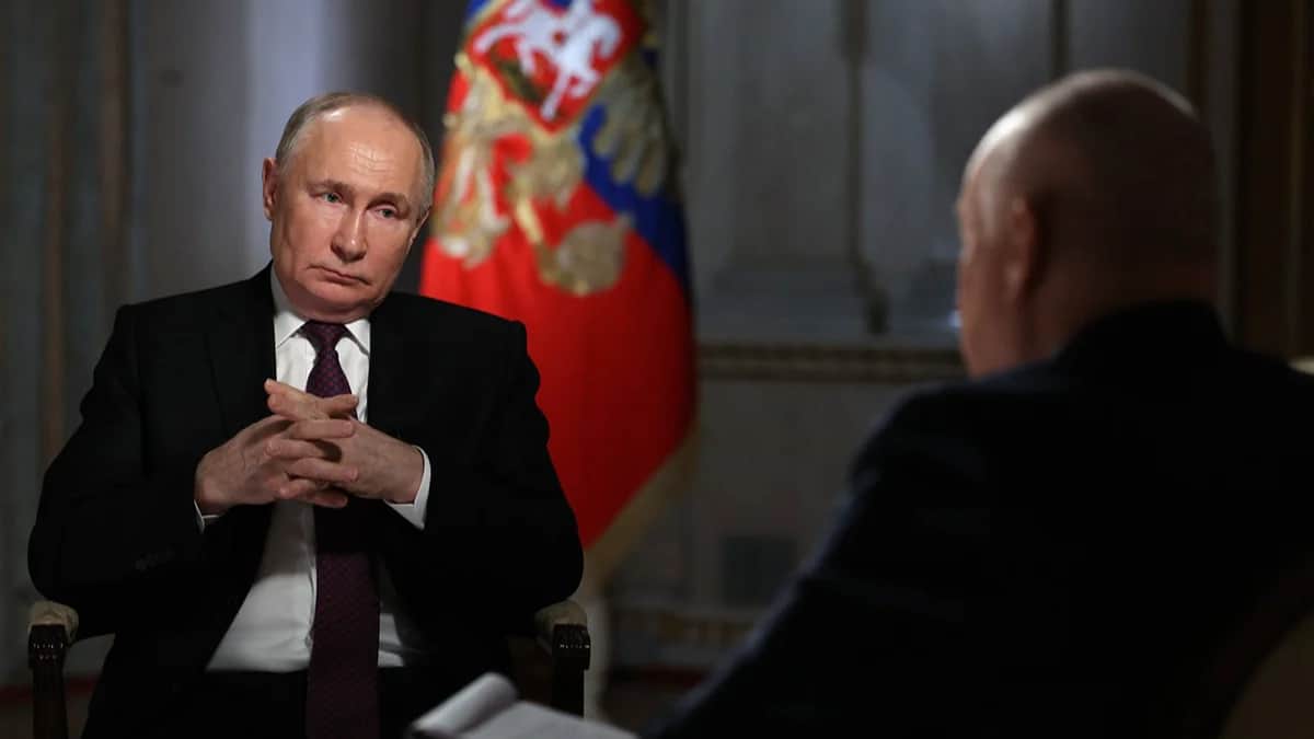 Интервью Владимира Путина Дмитрию Киселёву. Фото: Kremlin
<br>