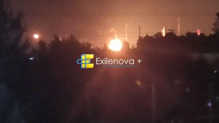 После атаки БПЛА в Ленобласти загорелась промзона