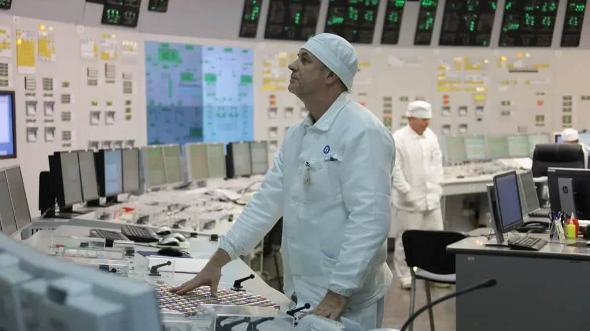The reactor control room of power unit 4 at the Kursk Nuclear Power Plant. Photo: Rosatom