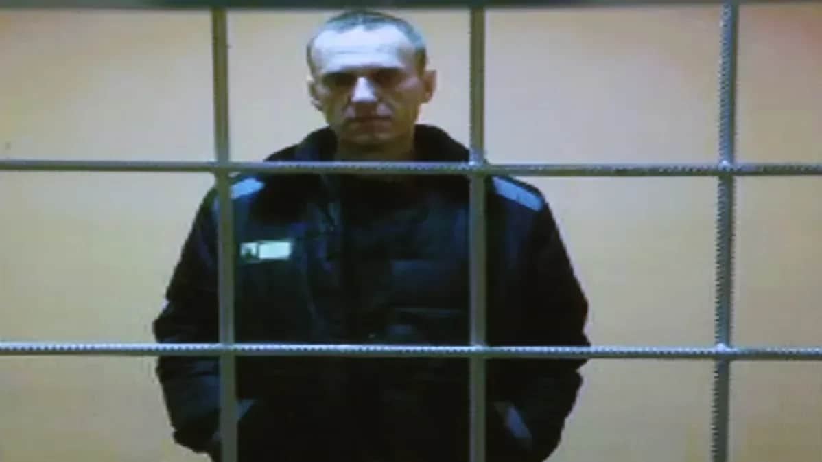 Alexey Navalny during his sentencing in the Moscow City Court, 24 May 2022. Photo: Contributor / Getty Images