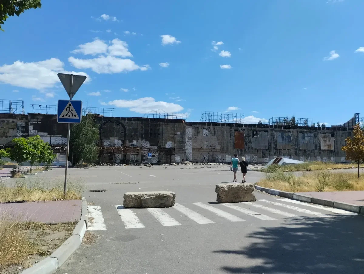 The Fabrika mall was in the top-5 largest malls in Ukraine. It was destroyed by a Russian missile in early March. Photo by Elena Bondar