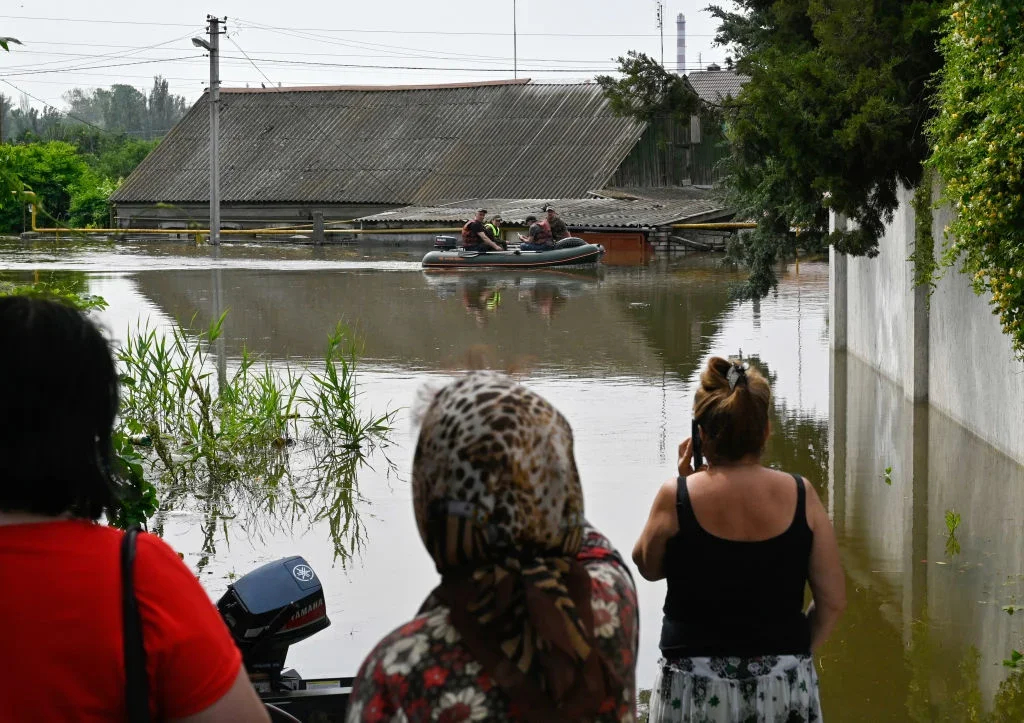 Floods after the destruction of the Kakhovka Dam. Kherson region. Photo: Sergei Chuzavkov / SOPA Images / LightRocket / Getty Images