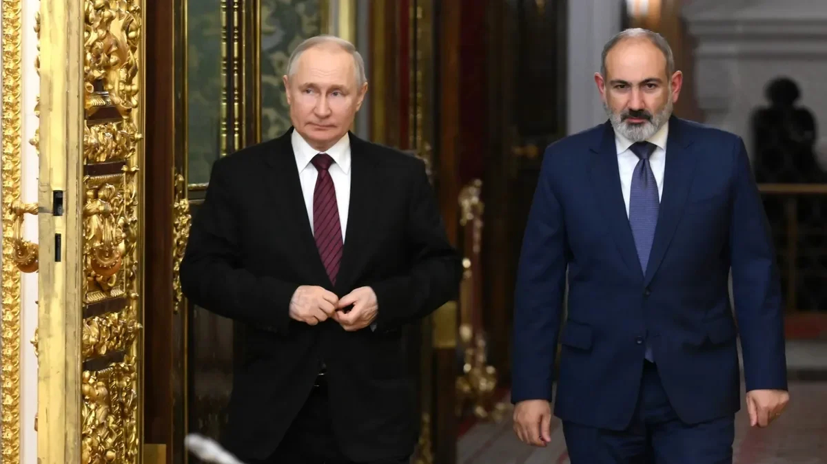 Putin and Pashinyan at a meeting in May 2023. Photo: Kremlin.ru