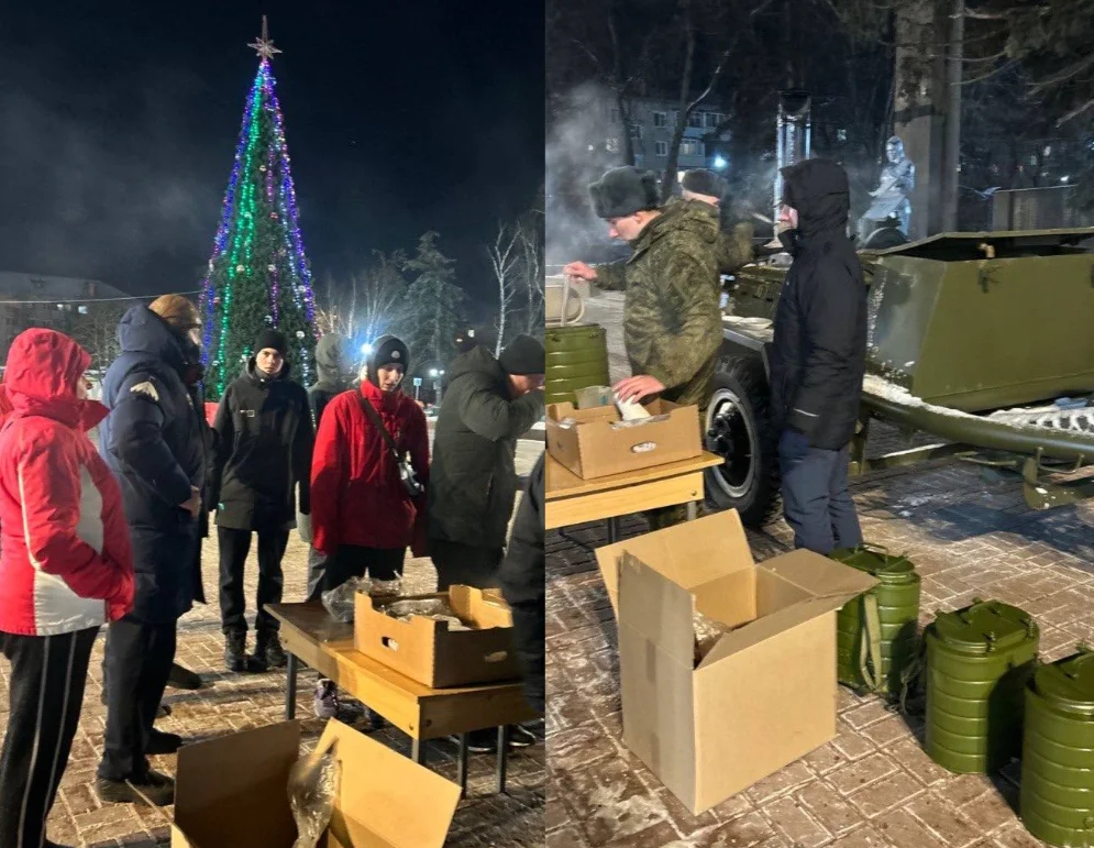 Полевая кухня в Подольске. Фото: Григорий Артамонов / Telegram