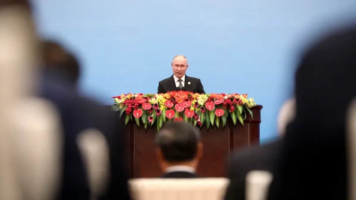 Putin attending the Third Belt and Road Forum in Beijing. Photo: <a title="http://www.kremlin.ru/events/president/news/72528/photos/73270" href="http://www.kremlin.ru/events/president/news/72528/photos/73270" rel="noopener noreferrer">kremlin.ru</a>