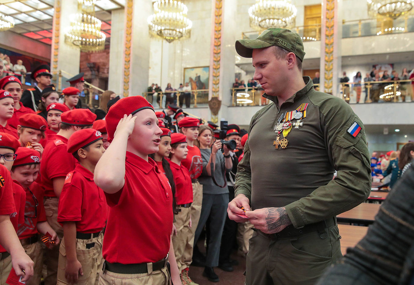 Young cadets get sworn in in Moscow, 2024. Photo: Vasily Kuzmichyonok / Agentstvo Moskva