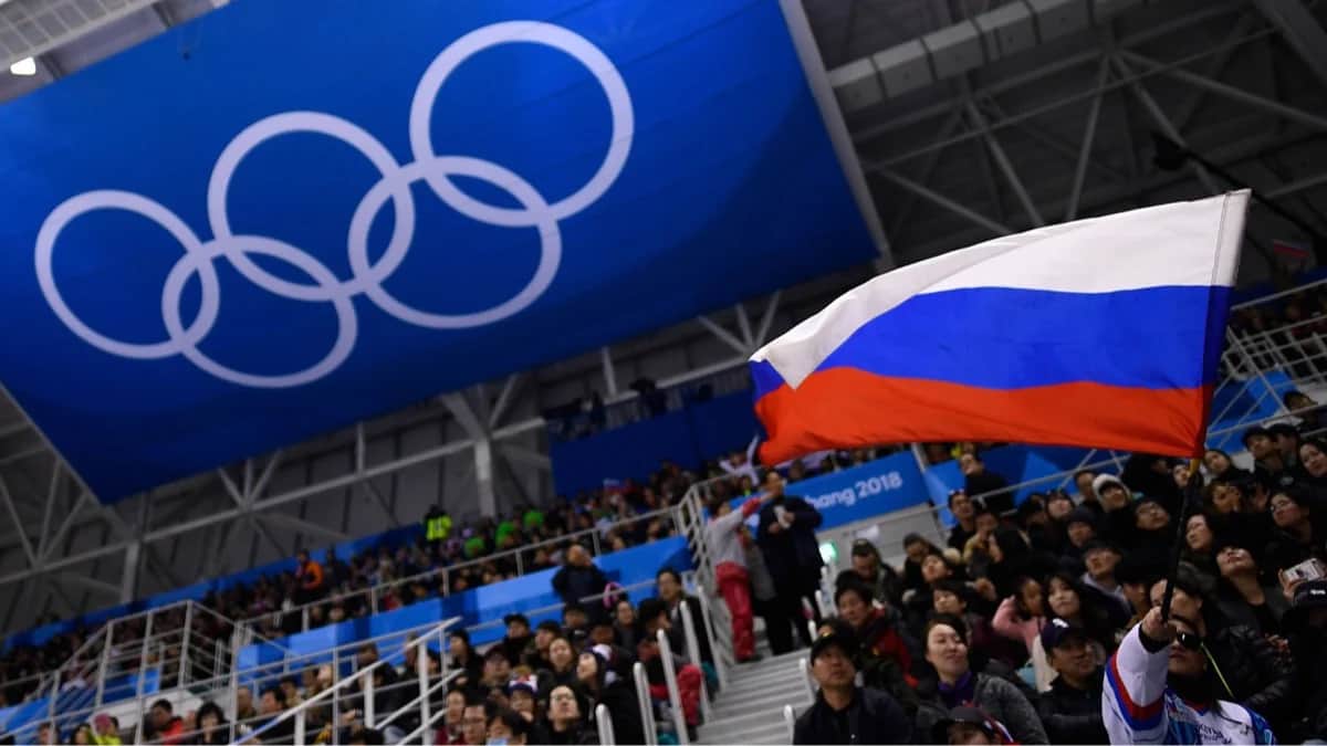 Во время хоккейного матча на зимних Олимпийских играх в Южной Корее, 16 февраля 2018 года. Фото: Brendan Smialowski / AFP / Scanpix / LETA
