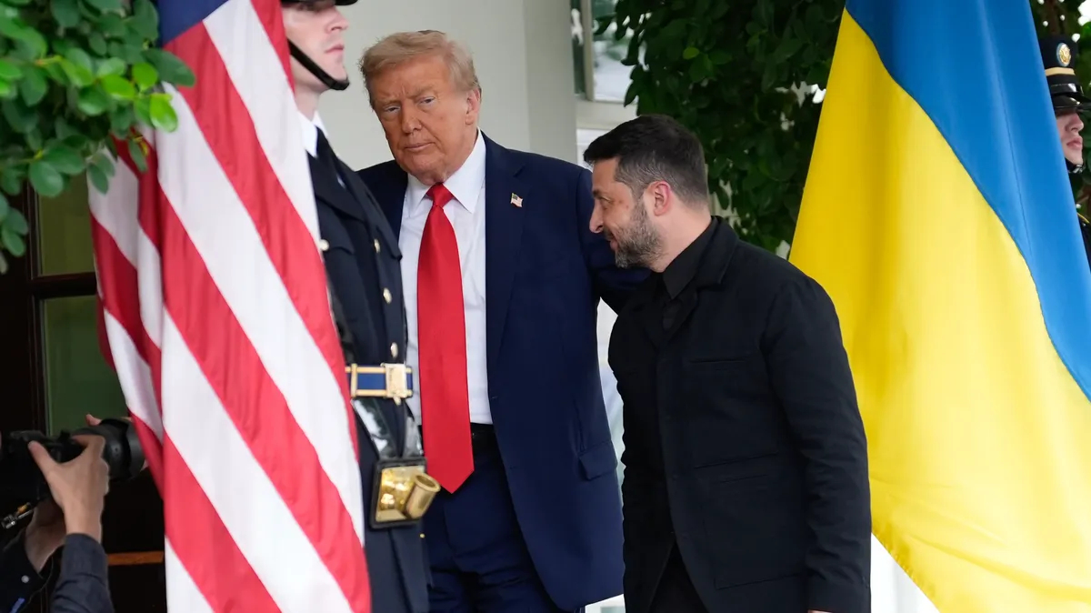 Zelensky arrives at White House braced for expected Trump push for Ukraine to cede land