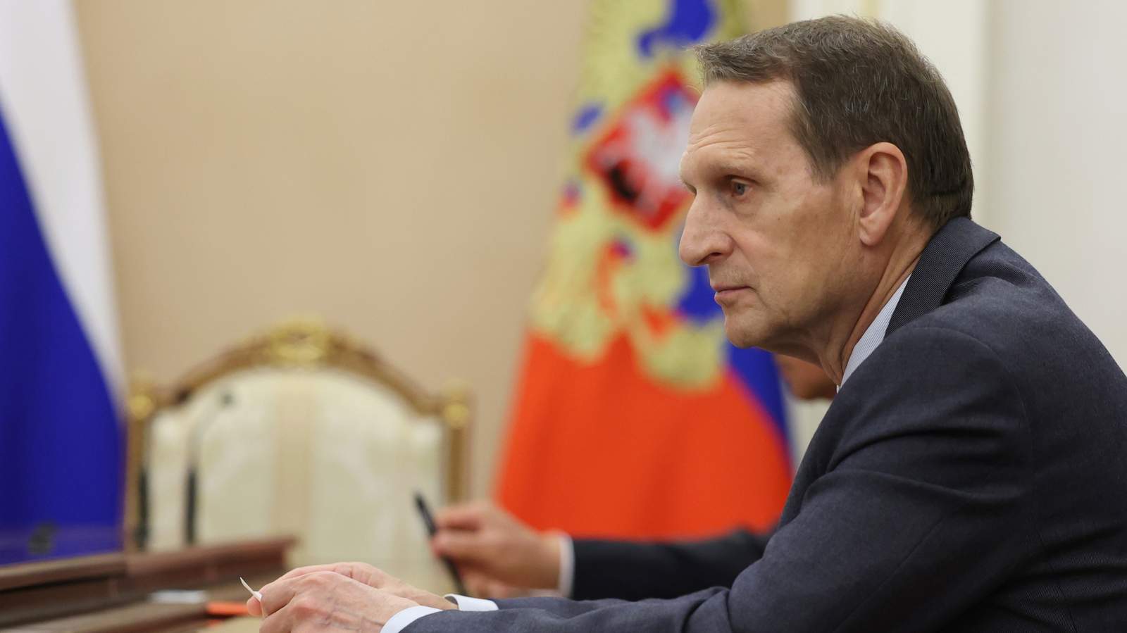 Глава СВР Нарышкин. Фото: Alexander Kazakov / EPA / SPUTNIK