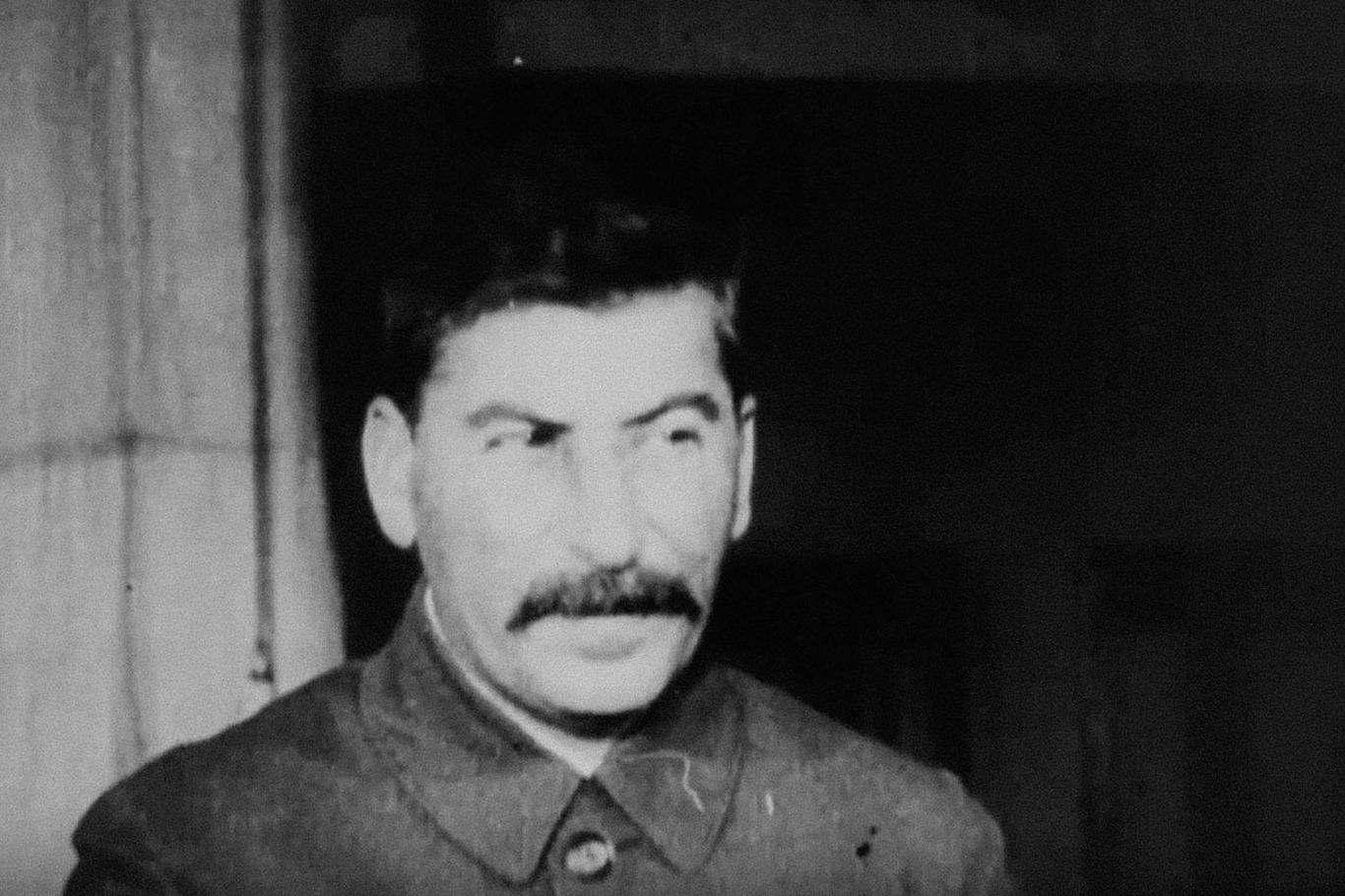 Joseph Stalin. Still from newsreel footage in the U.S. National Archives.