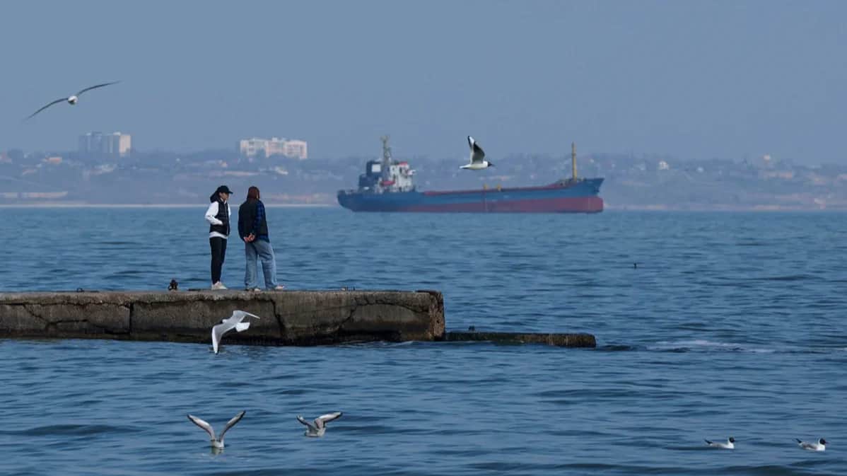 The Ukrainian Black Sea port of Odesa, 26 March 2025. Photo: Evgeniy Maloletka / AP Photo / Scanpix / LETA