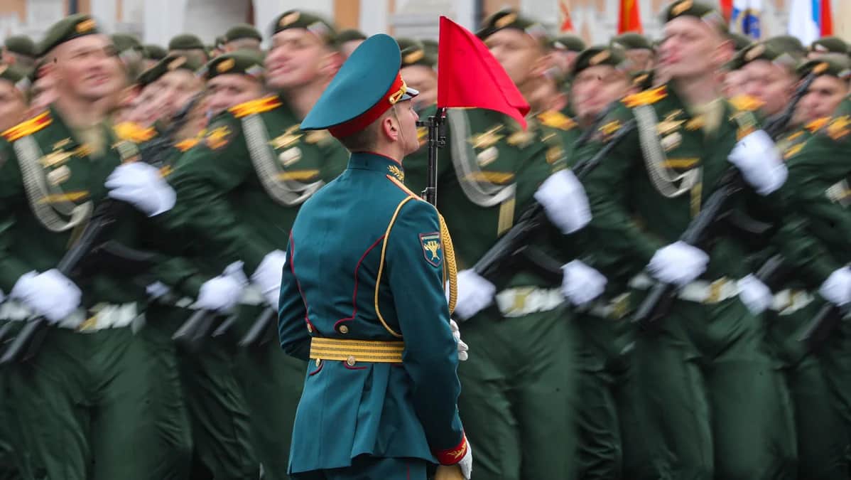 Военнослужащие на параде в честь Дня Победы, Москва, 9 мая 2024 года. Фото: Максим Шипенков / EPA-EFE