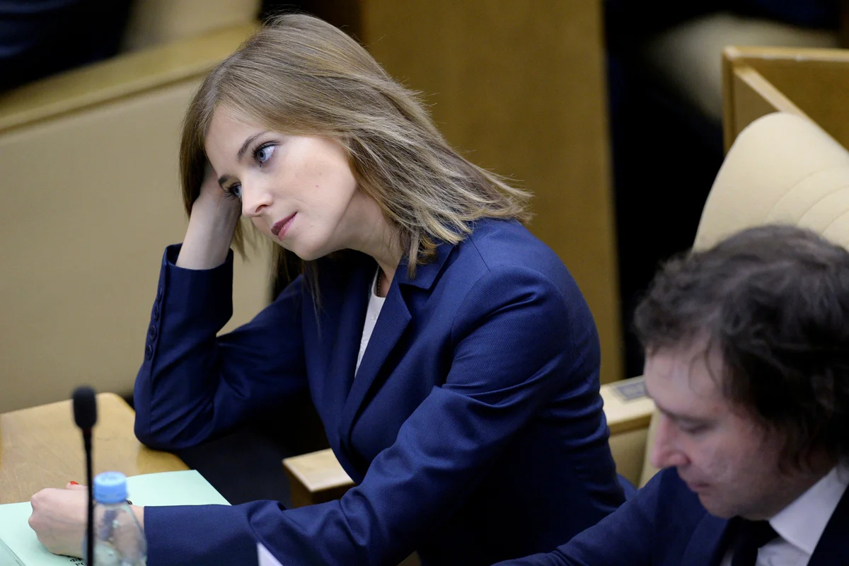 Наталья Поклонская на заседании Госдумы, 5 октября 2016 года. Фото: Наталья Колесникова / Reuters / Scanpix / LETA