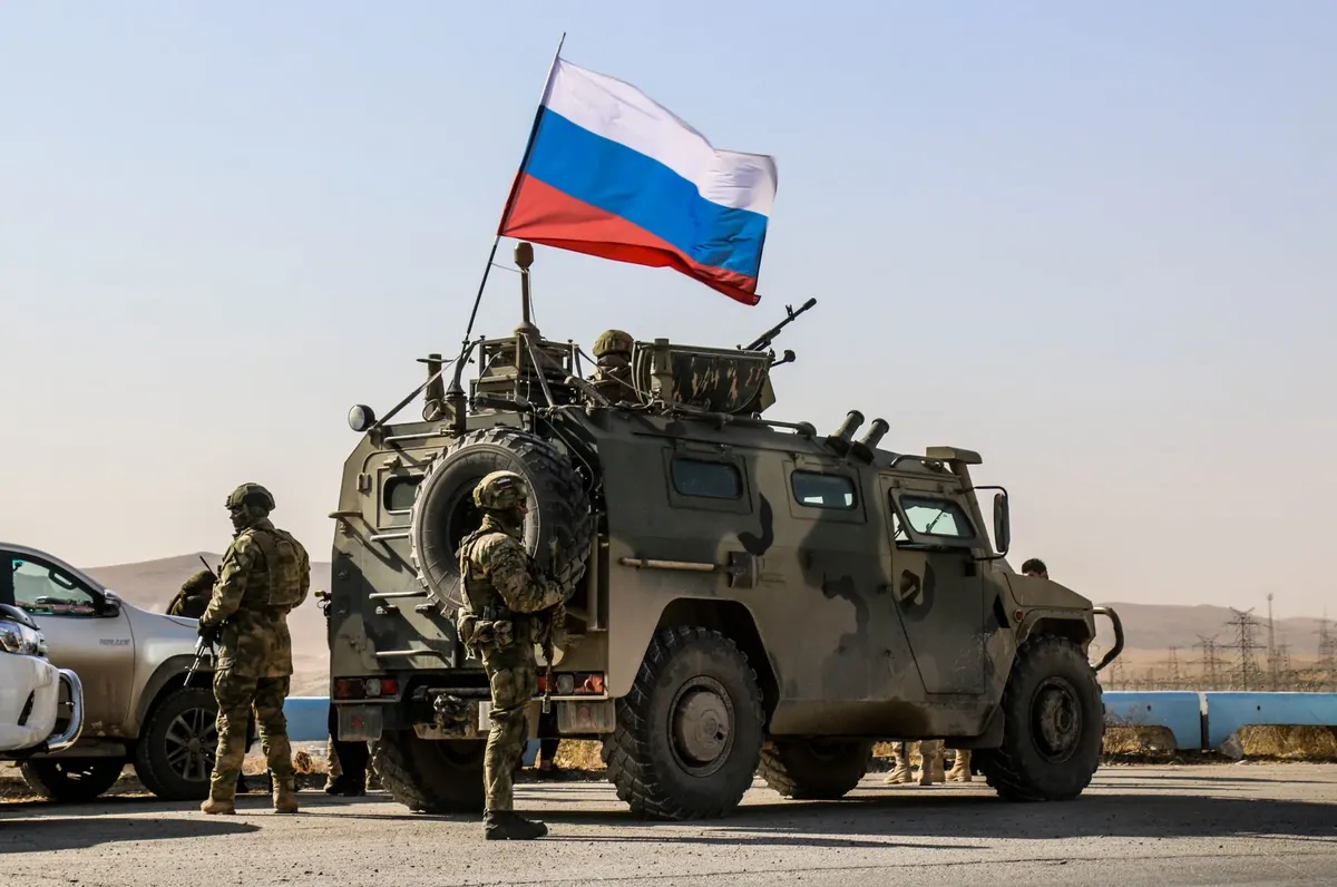 Российские солдаты на базе Тишрин на севере Сирии, 2019 год. Фото: Bekir Kasim / Anadolu Agency / Getty Images