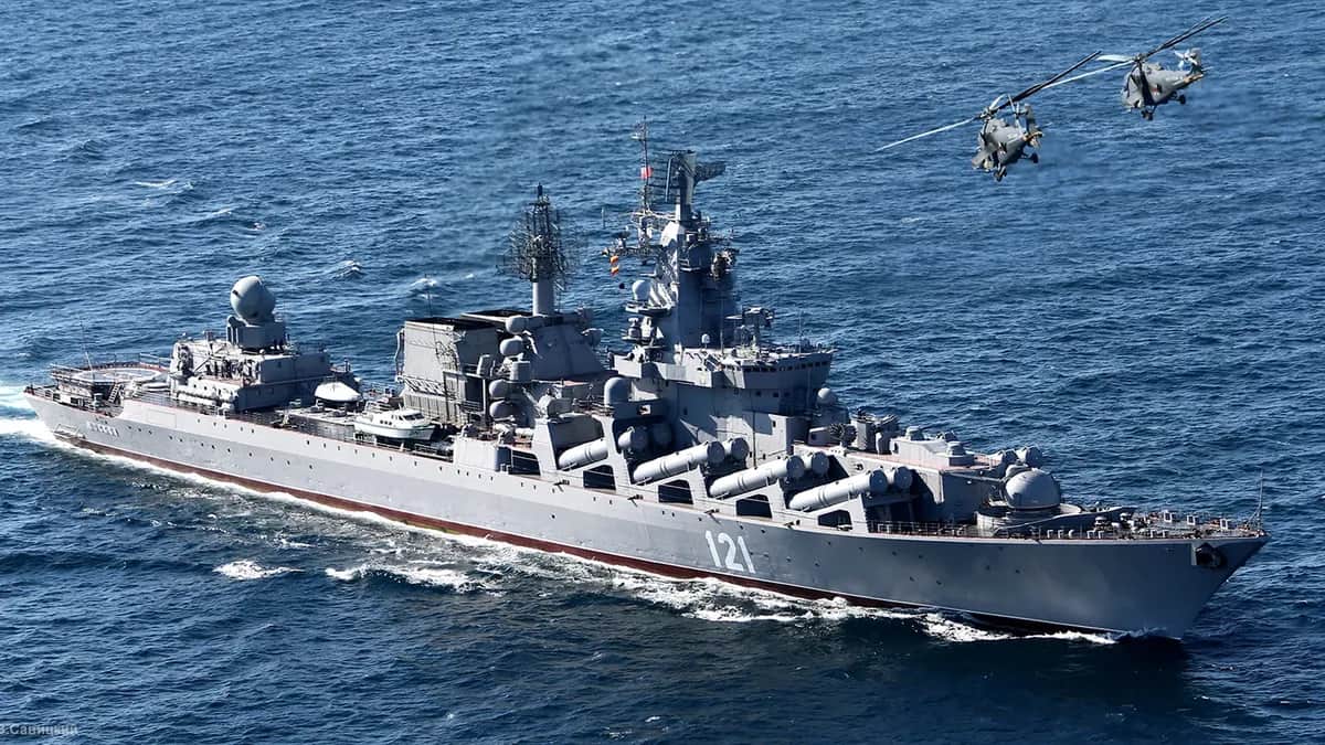 Ракетный крейсер «Москва». Фото: Минобороны РФ