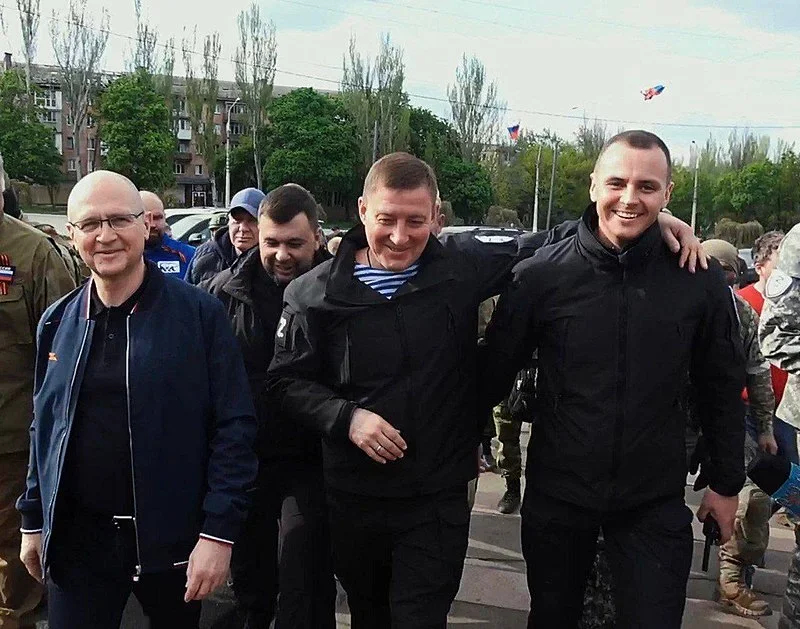 Sergey Kiriyenko, Denis Pushilin, Andrey Turchak and Sergey Prokopenko (left to right). Photo: Wikipedia