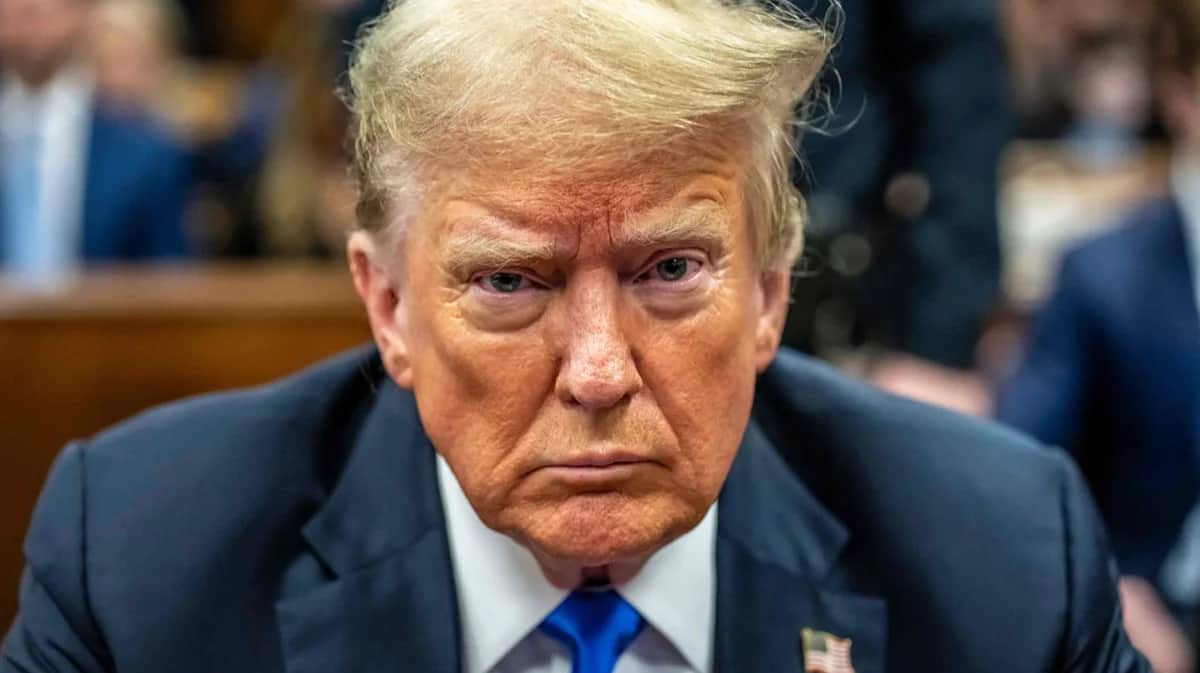 Дональд Трамп на суде по его уголовному делу в Нью-Йорке, 30 мая 2024 года. Фото: Mark Peterson / AFP / Scanpix / LETA