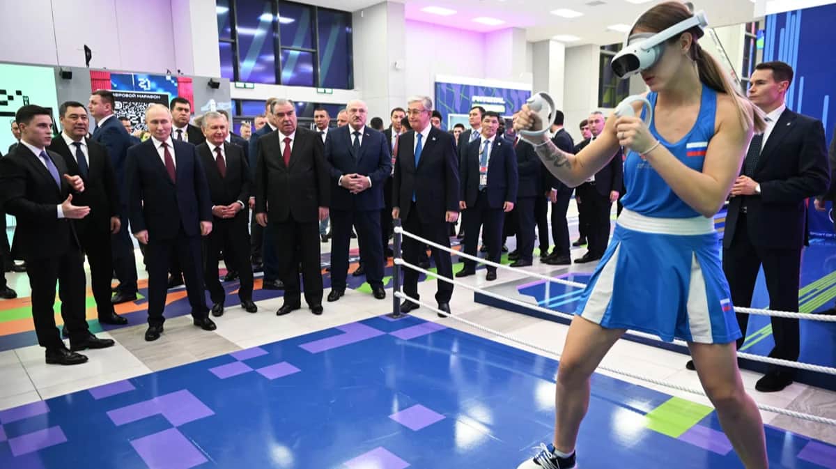 «Игры Будущего». Фото: Кристина Кормилицына / EPA / SPUTNIK / KREMLIN POOL / Scanpix