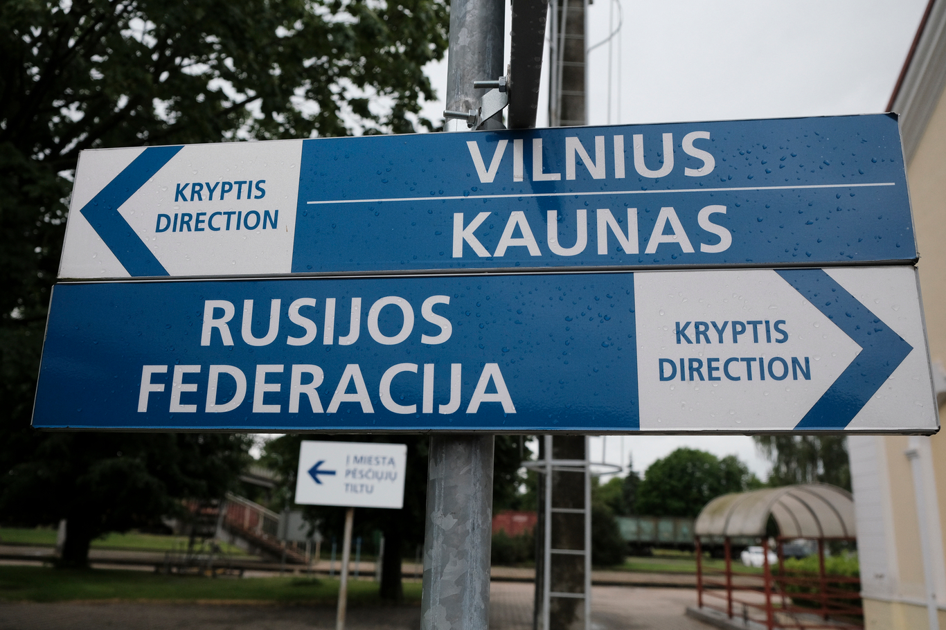 The border railway station between Kaliningrad and Lithuania in Kybartai, Lithuania, 21 June 2022. Photo: EPA / VALDA KALNINA