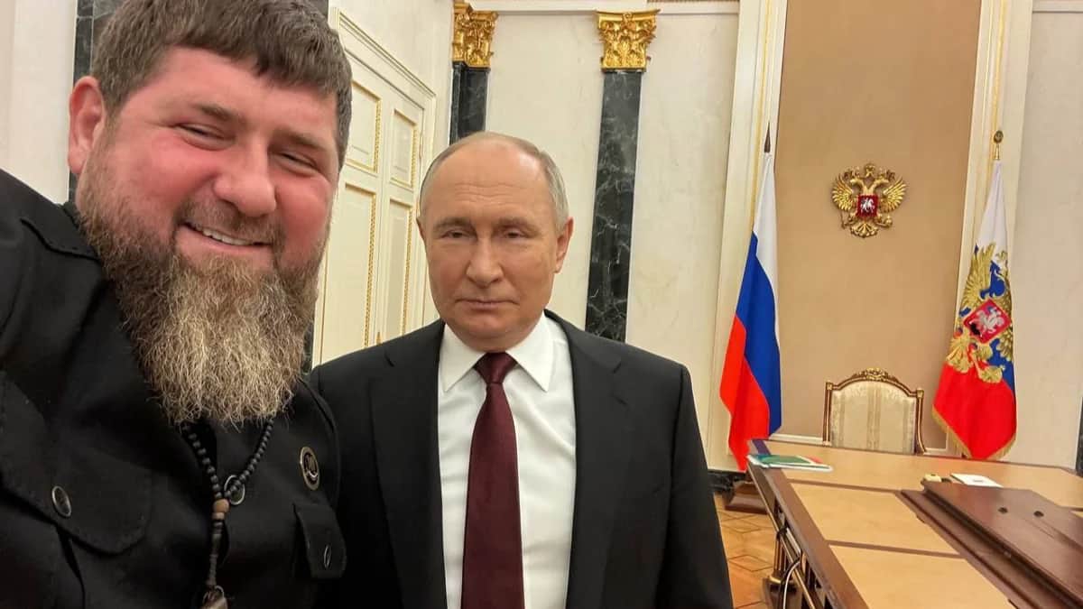 Рамзан Кадыров и Владимир Путин. Фото: Kadyrov_95 / Telegram