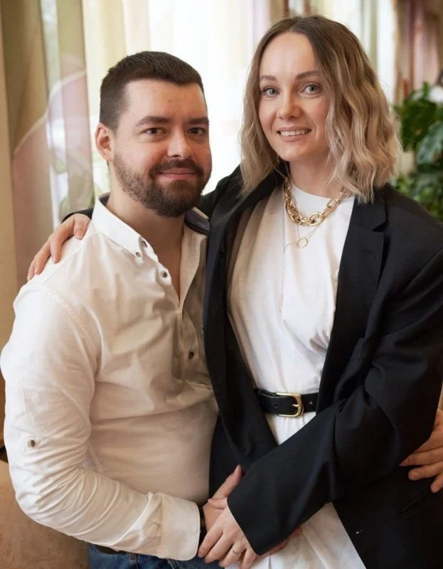 Полина Половинко и Дмитрий Лукша. Фото: «<a data-sk="tooltip_parent" data-stringify-link="https://prisoners.spring96.org/ru/person/palina-palavinka" href="https://prisoners.spring96.org/ru/person/palina-palavinka" rel="noopener noreferrer" target="_blank">Вясна</a>»
