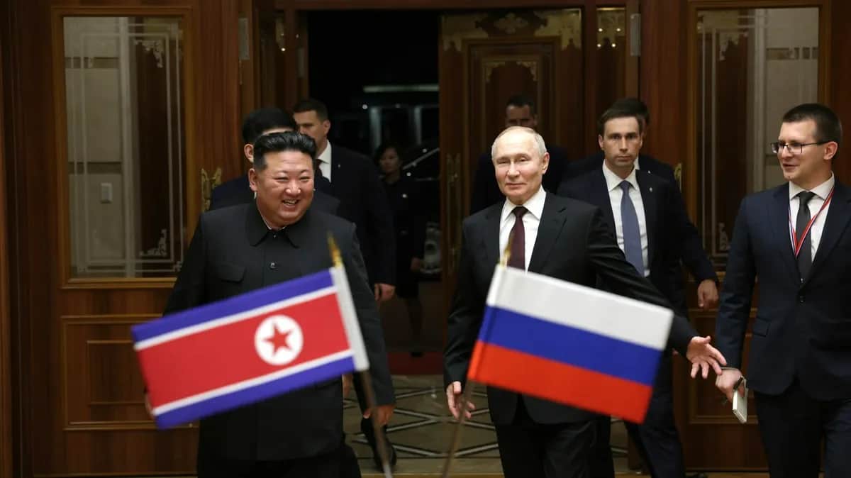 Ким Чен Ын и Владимир Путин в Пхеньяне. Фото: Администрация Президента России