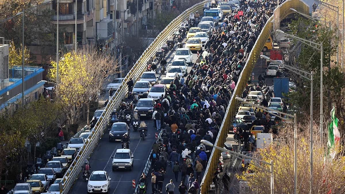 Протесты в Тегеране, Иран, 29 декабря 2025 года. Фото: EPA<br>