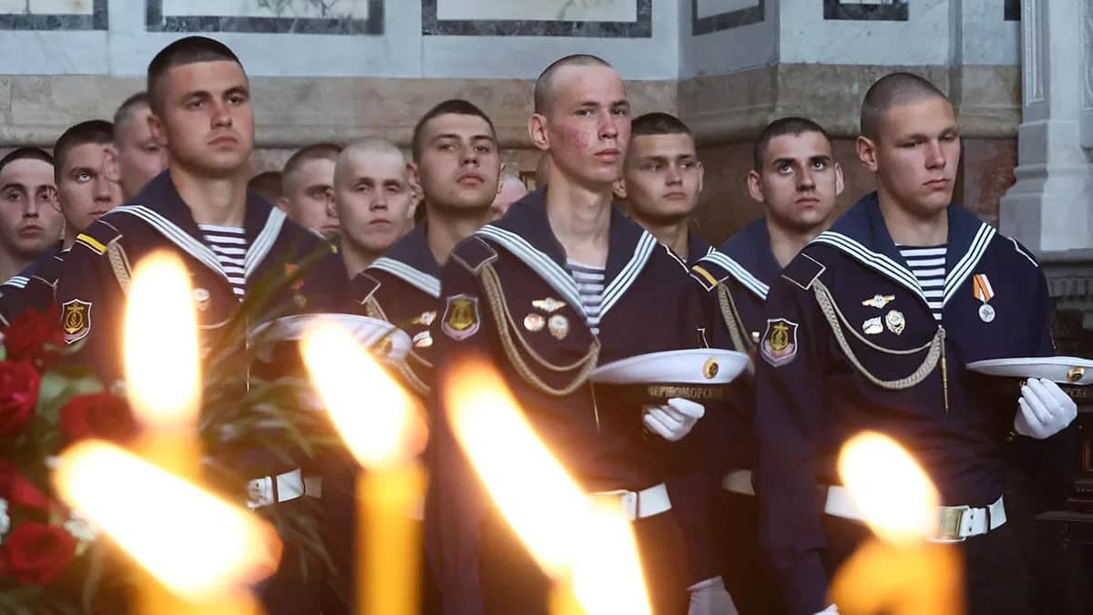 Prayer service to mark 240 years since the founding of the Russian Black Sea Fleet. Photo: Sergey Malgavko / Vida press