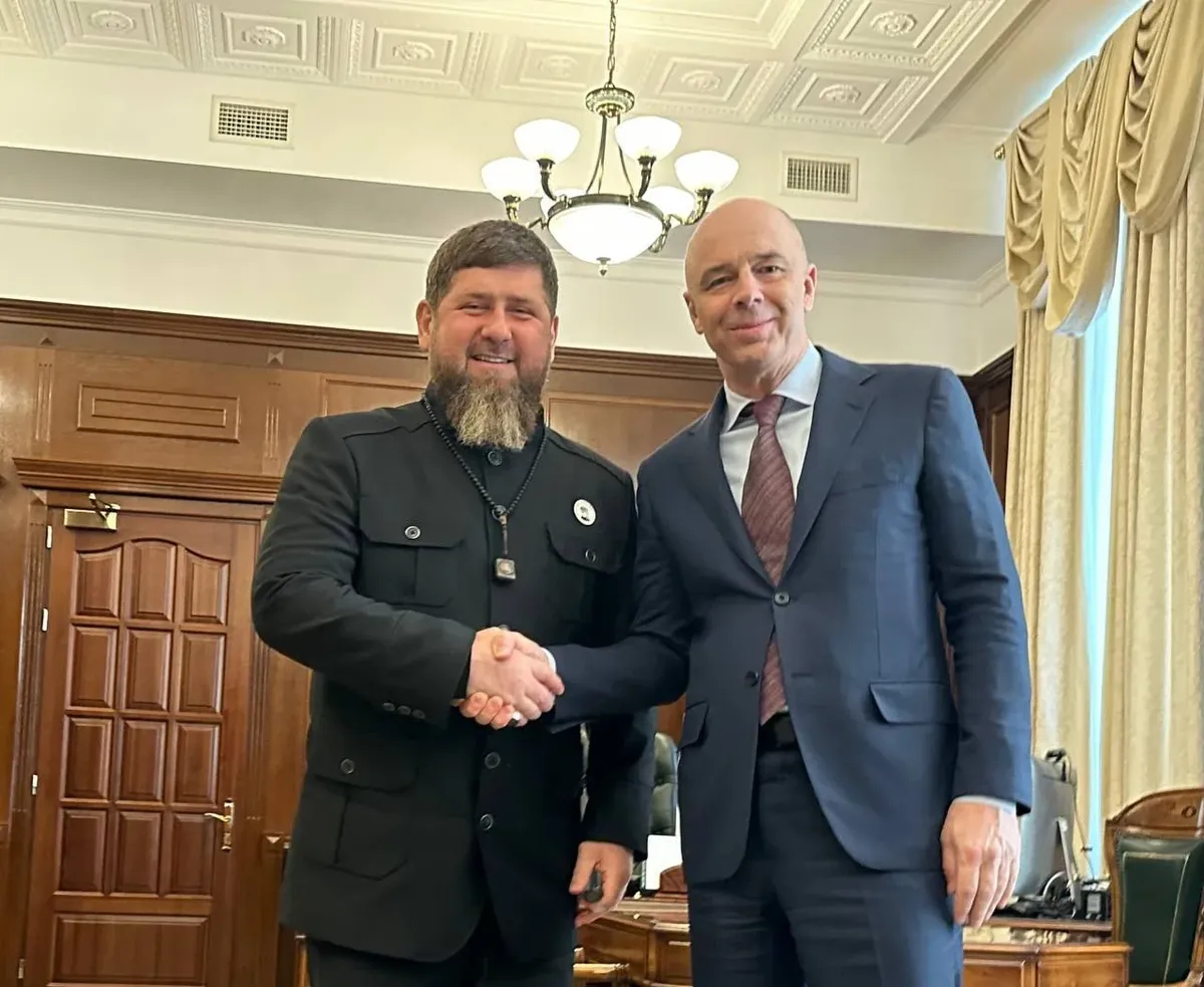 Рамзан Кадыров и Антон Силуанов. Фото: <a href="https://t.me/RKadyrov_95">Telegram</a>