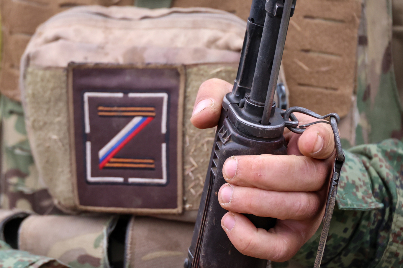 Боец штурмовой пехоты российской армии во время тренировки на запорожском направлении. Запорожская область, Украина. 23 июля 2026 года. Фото: Александр Полегенько / ТАСС / ZUMA Press / Scanpix / LETA