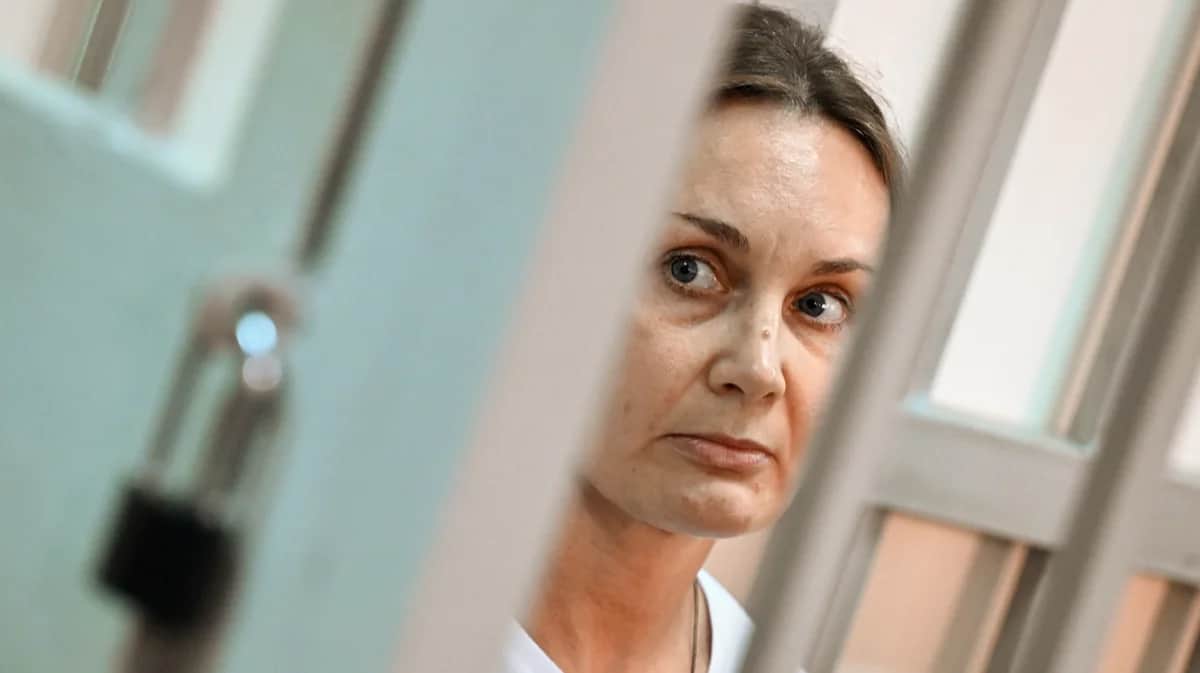 Оксана Гончарова на оглашении приговора в Электростальском городском суде Московской области, 19 августа 2024 года. Фото: Александр Миридонов / Коммерсантъ / Sipa USA / Vida Press
