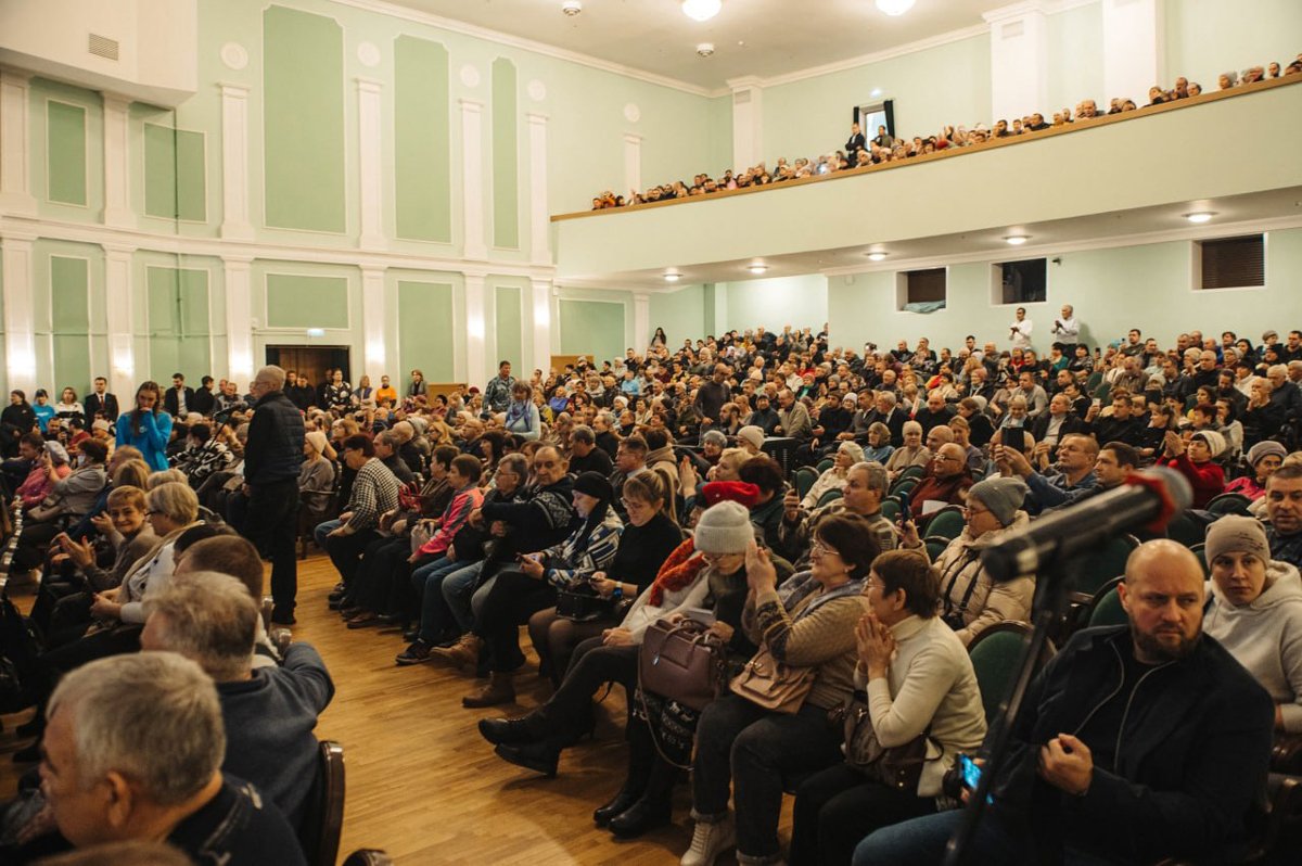 Встреча жителей приграничных районов Курской области с представителями власти, 12 ноября 2024 года. Фото: Алексей Смирнов / Telegram