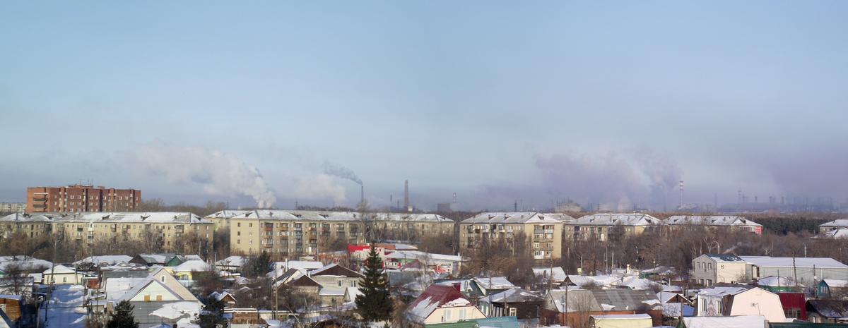 Утренний смог в Челябинске. Вид с Планового ЧТЗ. Фото: Wikimedia Commons , LEANSER, CC BY-SA 4.0