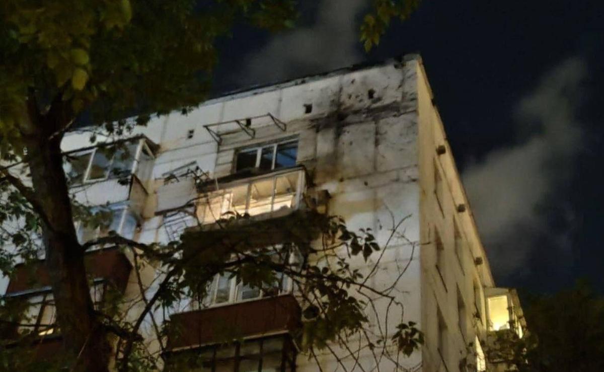 The aftermath of a drone attack on Moscow. Photo: MSK1