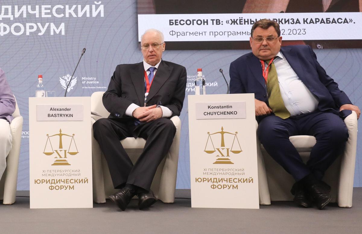 Александр Бастрыкин и Константин Чуйченко. Фото: XI ПМЮФ