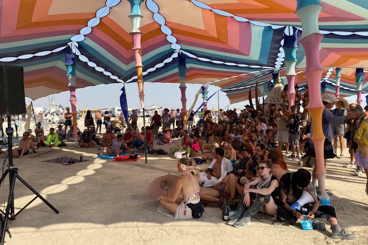 «Temple of Constraints» на Burning Man в 2021 году. Фото: Wikimedia (CC BY-SA 4.0)