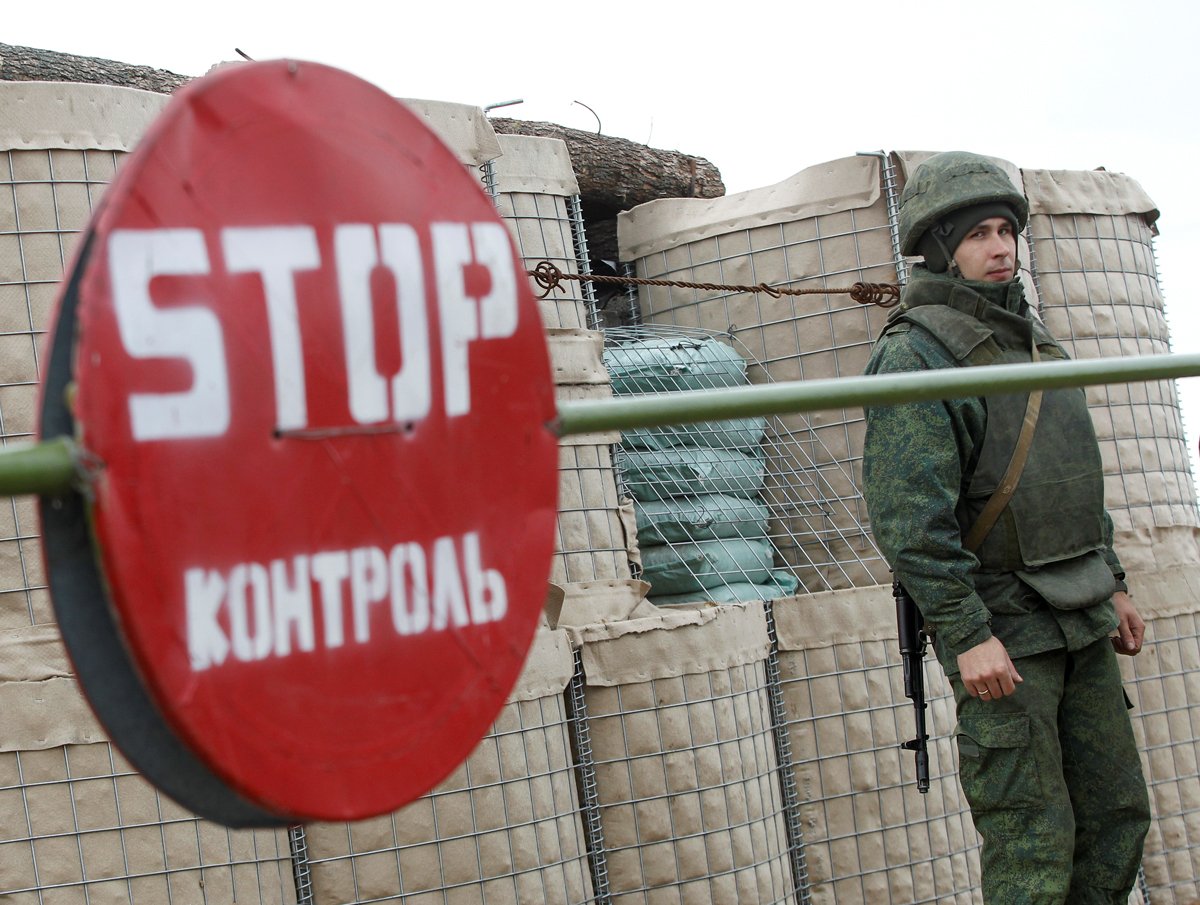 Блокпост самопровозглашённой ДНР в Донецкой области, Украина, 4 ноября 2019 года. Фото: Александр Ермоченко / Reuters / Scanpix / LETA