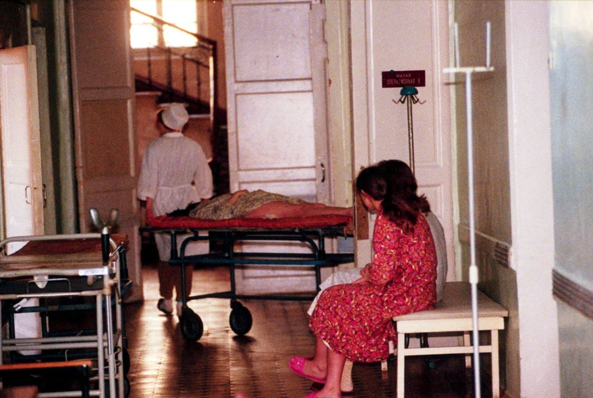 A clinic in Moscow, 1993. Photo: Today / Shutterstock / Rex Features / Vida Press