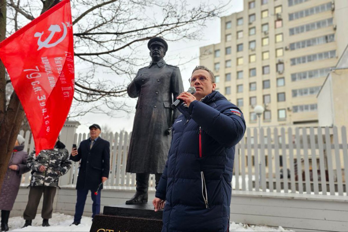 Георгий Филимонов на церемонии открытия памятника Сталину в Вологде, 21 декабря 2024 года. Фото: телеграм-канал губернатора Вологодской области
