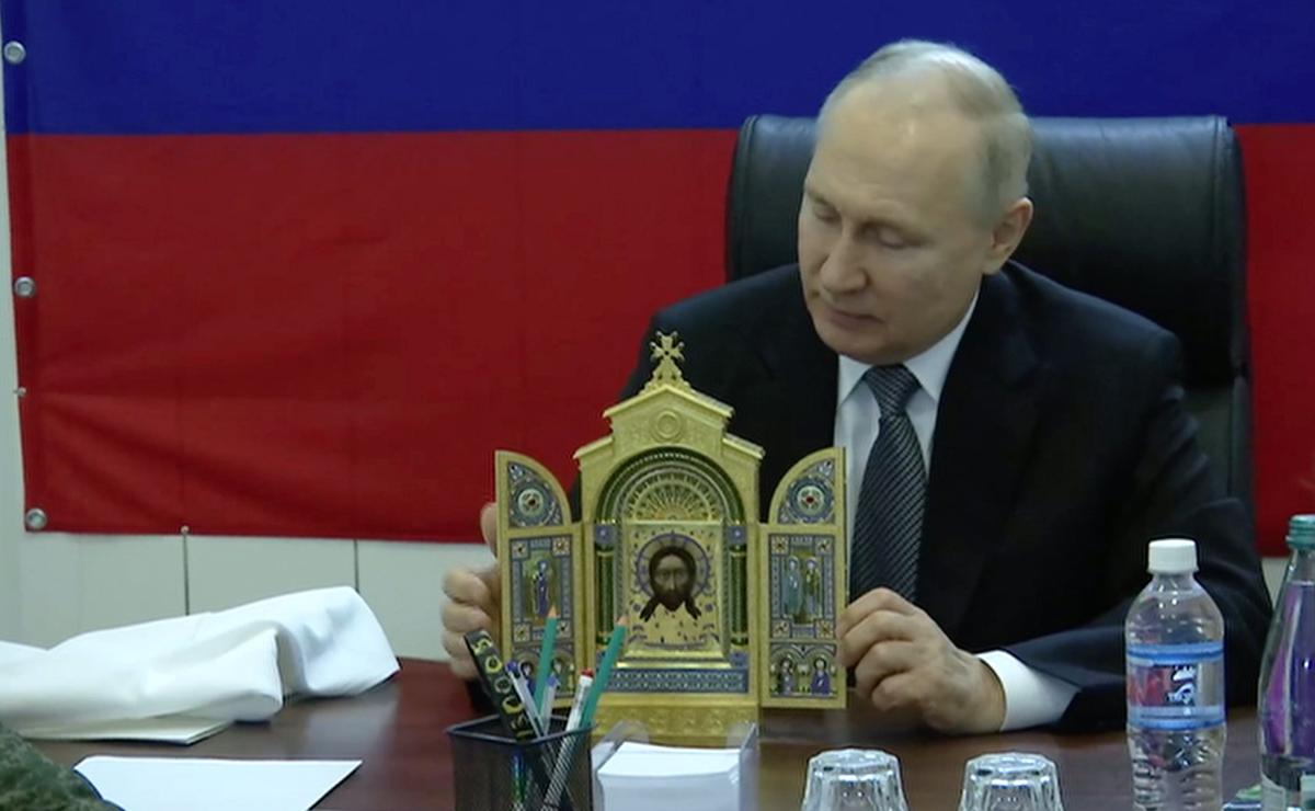 Владимир Путин в штабе группировки войск «Днепр». Фото: Сайт Президента России