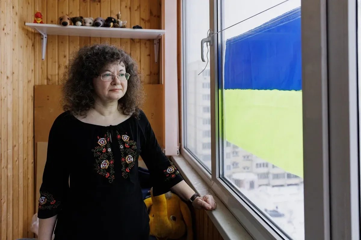 Olga Nazarenko in January. Photo: Yelena Georgieva, Novaya Gazeta Europe