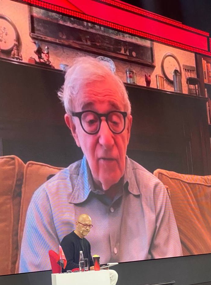Allen attends the Q&A session during the Moscow International Film Week on 24 August 2025. Photo: Moskino / Telegram
