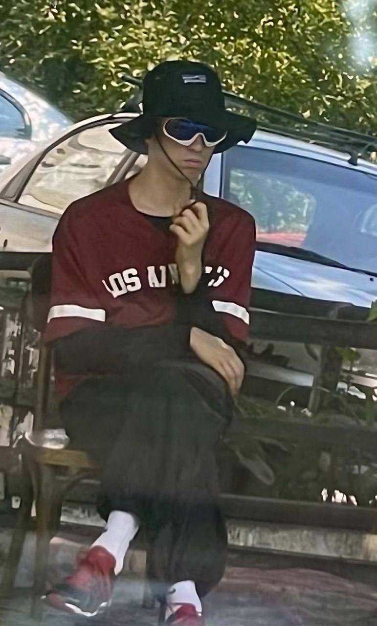 A photo published by Ukrainian police of the main suspect in Iryna Farion’s murder.