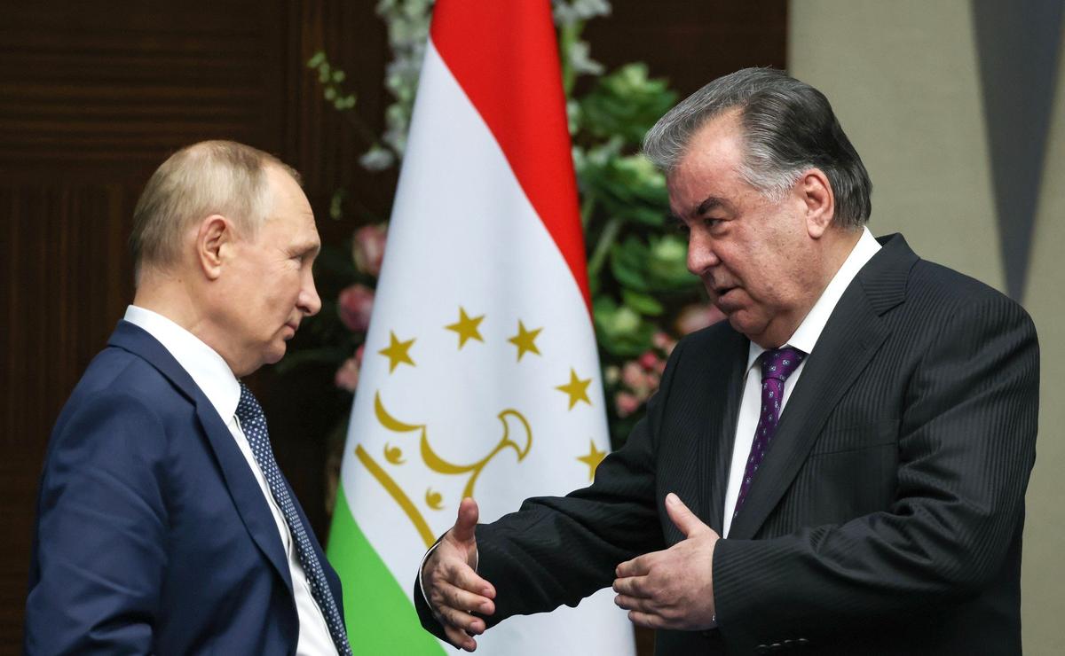 Владимир Путин и Эмомали Рахмон. Фотто: Президент России