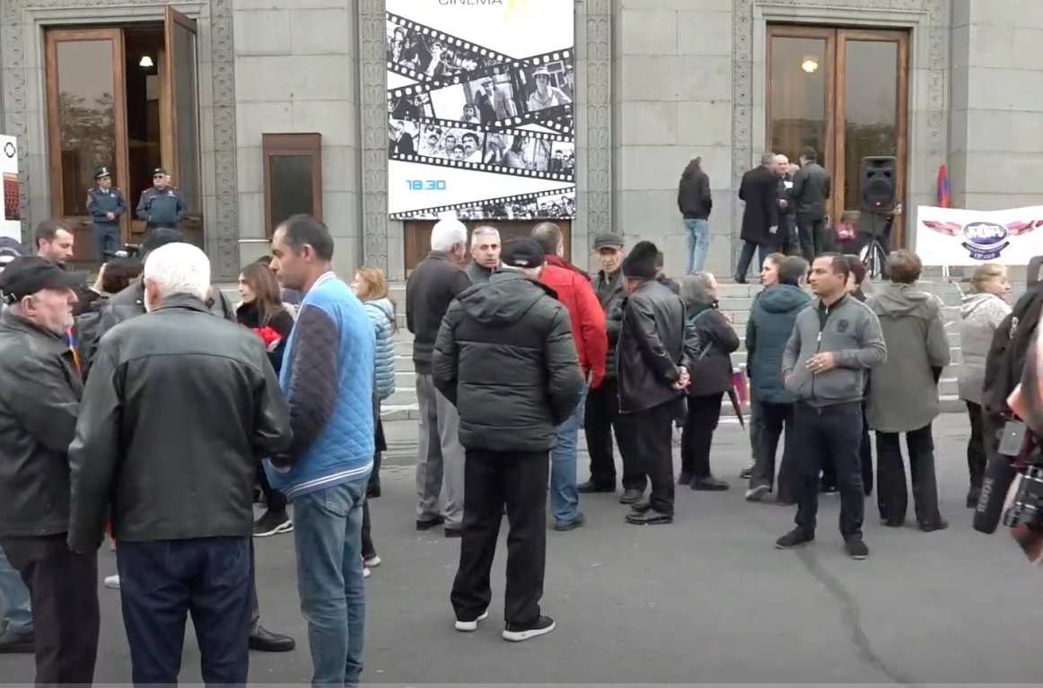 Митинг движения «Вместе» в Ереване, 11 апр. 2023 г. Фото: скрин видео